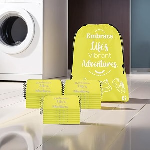 kuber industries pack of 24 travel packing bags  travel pouches  parachute travel organizer  storage organizer bags for travel-hiking-adventure  waterproof laundry bag  small  yellow