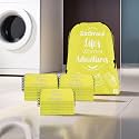 Kuber Industries Pack of 24 Travel Packing Bags | Travel Pouches | Parachute Travel Organizer | Storage Organizer Bags for Travel-Hiking-Adventure | Waterproof Laundry Bag | Small | Yellow