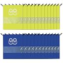 Kuber Industries Pack of 24 Travel Shoe Organizer | Storage Bags | Travel Carrying Bag | Storage Organizers Set | Shoe Cover with Transparent Window | Shoe Dori Cover | Yellow &amp; Royal Blue