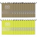 Kuber Industries Pack of 24 Travel Shoe Organizer | Travel Storage Bags | Travel Carrying Bag | Storage Organizers Set | Shoe Cover with Transparent Window | Shoe Dori Cover | Yellow &amp; Brown