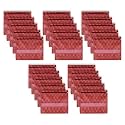 Kuber Industries Pack of 20 Saree Bags for Storage | Non-Woven Wardrobe Organizer | Mesh Window Cloth Storage Set | Single Packing | Golden-Print | Maroon