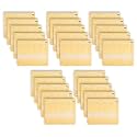 Kuber Industries Pack of 25 Saree Bags for Storage | Non-Woven Wardrobe Organizer | Mesh Window Cloth Storage Set | Single Packing | Carry-Print | Yellow