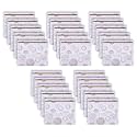 Kuber Industries Pack of 25 Saree Bags for Storage | Non-Woven Wardrobe Organizer | Mesh Window Cloth Storage Set | Single Packing | Gola-Print | White