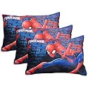 Kuber Industries (Pack of 3) Baby Pillow | Marvel Spiderman Print Pillow | Soft Pillows for Sleeping | Cozy &amp; Fluffy Pillow | 12x18 Inch | Navy Blue
