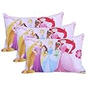 Kuber Industries (Pack of 3) Baby Pillow | Disney Princess Pillow | Soft Pillows for Sleeping | Back &amp; Front Printed | Cozy &amp; Fluffy Pillow | 12x18 Inch | Pink