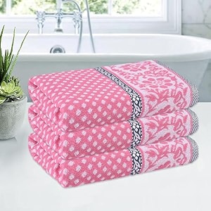 kuber industries cotton bath towel  144 gsm  brown  30x60 inch  highly absorbent  multi-purpose