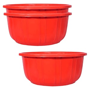kuber industries pack of 1 bathwashing tubmultipurpose with unbreakable plastic materialsize 54 x 54 x 25 cm capicity 40 ltr blue