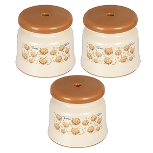 kuber industries pack of 3 bathroom stoolplastic stool for bathroomanti-slip with strong bearingsolid surface amp unbreakable materialcream