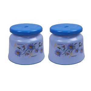kuber industries pack of 6 bathroom stoolplastic stool for bathroomanti-slip with strong bearingsolid surface amp unbreakable materialblue