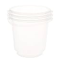 Kuber Industries Pack of 3 Bucket | Plastic Bucket for Bathroom | Water Bucket with Lid | Balti for Bathroom | Lightweight &amp; Portable | 18 LTR | Transparent