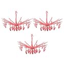 Kuber Industries Cloth Drying Stand Hanger with 32 Clips|Heavy Duty &amp; Strong Plastic Material|Baby Clothes Hanger|Size 40 x 30 x 38CM, Set of 32 Clips (Green)