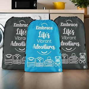 kuber industries pack of 6 travel packing bags for clothes  travel pouches  packing cubes travel organizer  storage organizer for travel-hiking-adventure  laundry bag  small  yellow amp sky blue