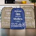 Kuber Industries Pack of 3 Cloth Storage Bag | Storage Organizer | Parachute Cloth Organizer | Waterproof Garments Cover | Travel Storage Bag for Clothing | Large | Brown &amp; Royal Blue
