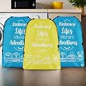 Kuber Industries Pack of 6 Travel Packing Bags for Clothes | Travel Pouches | Packing Cubes Travel Organizer | Storage Organizer for Travel-Hiking-Adventure | Laundry Bag | Small | Yellow &amp; Sky Blue