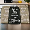 Kuber Industries Pack of 3 Cloth Storage Bag | Garments Cover for Laundry | Non-Woven Storage Organizer | Travel Cloth Storage Bag | Travel Storage Organizer for Clothing | Large | Brown