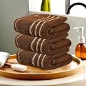 Kuber Industries (Pack of 3) Cotton Face Towel | 14x21 Inch | Workout Gym Napkins | Hand Towel For Men & Woman | Quick-Drying Napkins For Travel Use | Plain Crape-Dark Brown
