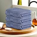 Kuber Industries (Pack of 3) Cotton Face Towel | 14x21 Inch | Workout Gym Napkins | Hand Towel for Men & Woman | Quick-Drying Napkins for Travel Use | Check Border | Dark Blue