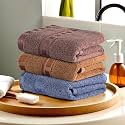 Kuber Industries Pack of 2 Cotton Hand/Face Towels For Men &amp; Women | Easily Washable | Workout Gym Napkins For Men | Pocket Towel - Dark Blue &amp; Brown