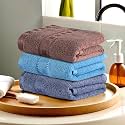 Kuber Industries Pack of 2 Cotton Hand/Face Towels For Men &amp; Women | Easily Washable | Workout Gym Napkins For Men | Pocket Towel - Dark Blue &amp; Brown