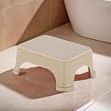 Kuber Industries Durable Bathroom Stool for Bathing | Comfortable Indoor Machiya for Sitting | Senior Citizens Bath Stool &amp; Adults Patla Chair for Home | Plain P6 - Beige