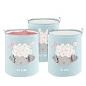 Kuber Industries Disney Print 2 Pieces Waterproof Cotton Laundry Bag Toy Storage Laundry Basket Organizer 45 L (Red)-KUBMART1596