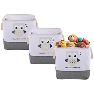 kuber industries collapsible 24 l storage box for clothes  baby dress organizer for wardrobe amp saman rakhne wala box for kids toys diaperbooks  gm-6-gry  embossed elephant - grey