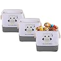 Kuber Industries Collapsible 24 L Storage Box for Clothes | Baby Dress Organizer for Wardrobe &amp; Saman Rakhne Wala Box for Kids Toys, Diaper/Books | GM-6-GRY | Embossed Elephant - Grey
