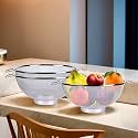 Kuber Industries Fruit Basket | Stainless Steel Vegetables Strainer | Colander Basket for Pasta-Noodles-Grains | Mesh Basket with Handle | 9 Inch | Silver, 11 x 23 x 11 centimeters