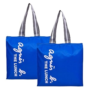 kuber industries parachute lunch bag for office college and adults - zipper style with handle pack of 2 royal blue