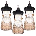 Kuber Industries Kitchen Apron Set of 2 - Restaurant, Chef, Cooking Dress for Women and Men - Front Pocket, Mota Check Pattern, Blue