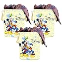 Kuber Industries Disney Print Waterproof Canvas Laundry Bag|Toy Storage| Laundry Basket Organizer With Handles, 45 L (Black), 37 Cm