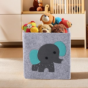 kuber industries foldable amp collapsible storage box for clothes  baby dress organizer for wardrobe  utility organizer for kids toys diaper amp books  gm-32-bg  beige and white seal