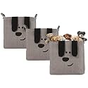 Kuber Industries Foldable &amp; Collapsible Storage Box for Clothes | Baby Dress Organizer for Wardrobe | Utility Organizer for Kids Toys, Diaper &amp; Books | GM-32-BG | Beige and White Seal