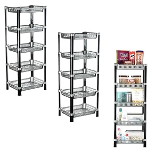 kuber industries pack of 3 multipurpose kitchen organizerstorage rack  3-layer onion stand for kitchen  vessels amp vegetable organiser  maroon