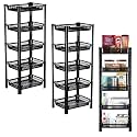 Kuber Industries Pack of 3 Multipurpose Kitchen Organizer/Storage Rack | 3-Layer Onion Stand for Kitchen | Vessels &amp; Vegetable Organiser | Maroon