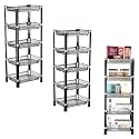 Kuber Industries Pack of 3 Multipurpose Kitchen Organizer/Storage Rack | 3-Layer Onion Stand for Kitchen | Vessels &amp; Vegetable Organiser | Maroon