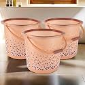 Kuber Industries Plastic Multi-Purpose 18 litres Water Buckets for Washing Clothes with Handle | Bathing Balti for Bathroom | Water Storage Container - Essential for Household Chores | Beige