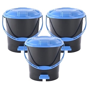 kuber industries pedal dustbins 7 ltr dustbin with lid  garbage bin with handle  dustbin for kitchen bathroom office  wet amp dry pedal waste bin  trash can  green