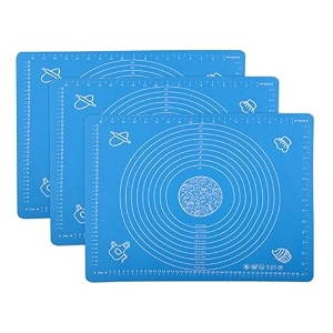 kuber industries silicone mat for chapati  reusable roti mat for kitchen  non-stick silicone sheet for chapati  ideal for rolling dough kneading amp baking  hw-9-rd  spiral - red