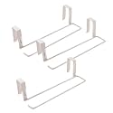 Kuber Industries Pack of 3 Tissue Paper Holder|Wall Mounted Napkin Holder for Bathroom|Multipurpose Cloth &amp; Tissue PaperHolder|Iron Spray Build||Bathroom &amp; Kitchen Organizer|ZT-3120(W)|White