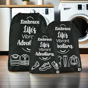 kuber industries pack of 3 travel organizer combo set  storage bags set  water-resistant organizer for shoe-garments-laundry-lingerie  cloth carrying bag  small-medium-large  gray