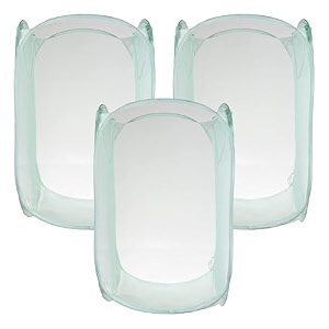kuber industries large nylon mesh laundry basket set of 2 pcs combo code-scs08 meshm008 multicolor