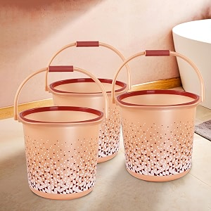 Kuber Industries Pack of 3 Water Bucket