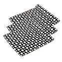 Kuber Industries Pack of 3 Waterproof &amp; Durable 5 Meters Kitchen Mats for Shelf Liner Roll | Wipeable Fridge Sheets for Shelves Cabinet Drawer | Polka Dots Grey - Black