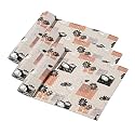 Kuber Industries Pack of 3 Waterproof &amp; Durable 10 Meters Kitchen Mats for Shelf Liner Roll | Wipeable Fridge Sheets for Shelves Cabinet Drawer | Lotus Print - Brown &amp; Pink