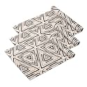 Kuber Industries Pack of 3 Waterproof & Durable 5 Meters Kitchen Mats for Shelf Liner Roll | Wipeable Fridge Sheets for Shelves Cabinet Drawer | Triangle Print - Grey
