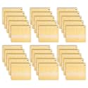 Kuber Industries Pack of 30 Saree Bags for Storage | Non-Woven Wardrobe Organizer | Mesh Window Cloth Storage Set | Single Packing | Carry-Print | Yellow