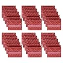 Kuber Industries Pack of 20 Saree Bags for Storage | Non-Woven Wardrobe Organizer | Mesh Window Cloth Storage Set | Single Packing | Golden-Print | Maroon