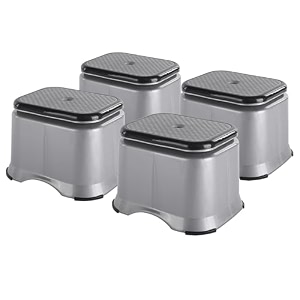 kuber industries anti-slip bathroom stool for bathing  comfortable indoor amp outdoor machiya for sitting  durable adults bath stool amp patla chair for home  check ultra 10- grey