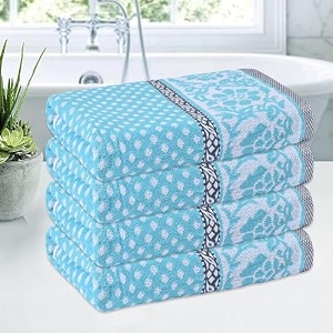 kuber industries cotton bath towel  144 gsm  brown  30x60 inch  highly absorbent  multi-purpose